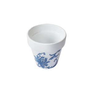 VASO DECORATIVO EM CERAMICA COM SUPORTE 8X10CM - GDR0364-A