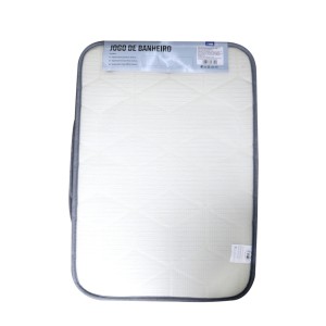 JOGO DE TAPETE PARA BANHEIRO ANTIDERRAPANTE DE POLIÉSTER COM 03 PCS - 96751-CZ