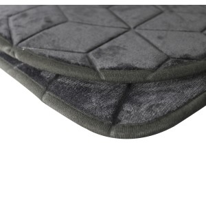 JOGO DE TAPETE PARA BANHEIRO ANTIDERRAPANTE DE POLIÉSTER COM 03 PCS - 96751-PT