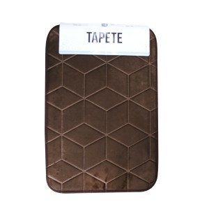 TAPETE SOFT ANTIDERRAPANTE DE POLIÉSTER LINHA GEOMETRICA 39X59CM - 96750-MR