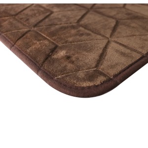 TAPETE SOFT ANTIDERRAPANTE DE POLIÉSTER LINHA GEOMETRICA 39X59CM - 96750-MR