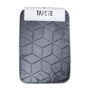 TAPETE SOFT ANTIDERRAPANTE DE POLIÉSTER LINHA GEOMETRICA 39X59CM - 96750-CZ