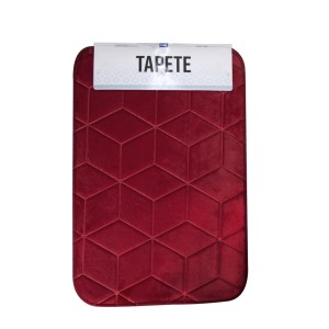 TAPETE SOFT ANTIDERRAPANTE DE POLIÉSTER LINHA GEOMETRICA 39X59CM - 96750-VM