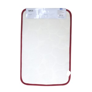 TAPETE SOFT ANTIDERRAPANTE DE POLIÉSTER LINHA CORAÇÃO 39X59CM - 96702-VM