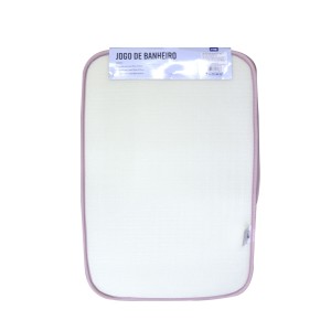 JOGO DE TAPETE PARA BANHEIRO ANTIDERRAPANTE DE POLIÉSTER COM 03 PCS - 97538-RS