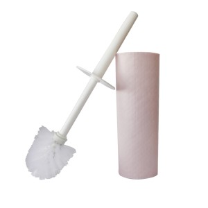 ESCOVA SANITÁRIA DE PLÁSTICO COM SUPORTE LINHA COLOR 8.5X42CM - 74635-RS