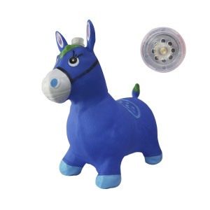 CAVALINHO UPA UPA DE BORRACHA COM SOM E LUZ 55X25X50 CM - DFM566-AZ