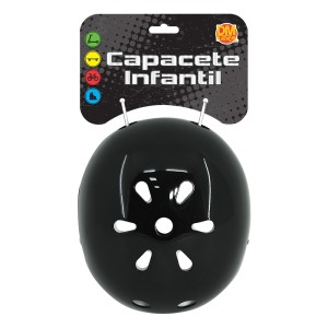 CAPACETE INFANTIL RADICAL PRETO TAMANHO M - DMR5952