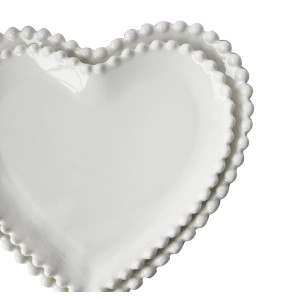 PETISQUEIRA DE CERAMICA EM FORMATO DE CORAÇÃO 20X21CM - F194236