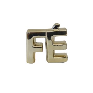 ENFEITE DECORATIVO DE CERÂMICA COM A FRASE FÉ 9X7X3CM - HD80712-DOU