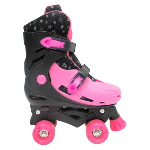 PATINS ROLLER PINK COM GLITER DE PLÁSTICO AJUSTÁVEL NUMERAÇÃO DO 37 AO 40 - DMR5852G