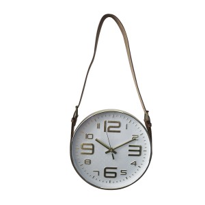 RELOGIO DE PAREDE DECORATIVO DE PLASTICO 30CM COM ALÇA DE AJUSTE - BT209-DOU