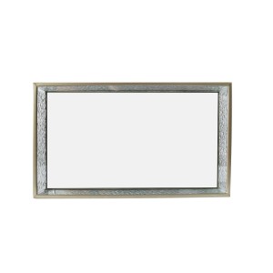 BANDEJA DECORATIVA DE VIDRO ESPELHADA 5.5X14X24CM - 3250