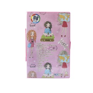 MALETA ESCOLAR DESENHO 98PÇS INMETRO ESTAMPA MENINA TRAVEL- MT98GIRL-G