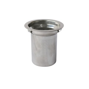 CHALEIRA EM VIDRO COM INFUSOR INTERNO E TAMPA EM INOX 600 ML - VDA15004