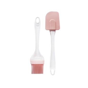 KIT COM ESPATULA E PINCEL DE SILICONE PARA COZINHA 2 PÇS - WF0630-RS
