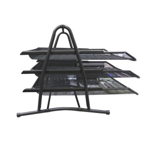 ORGANIZADOR DE METAL PARA DOCUMENTOS 03 DIVISÓRIAS 29,5X34,5CM - 2932