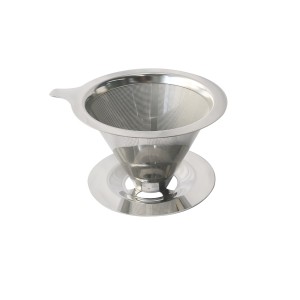 FILTRO E COADOR   DE CAFÉ DE INOX REUTILIZAVEL 7,5 X11,5CM  - TRC8715