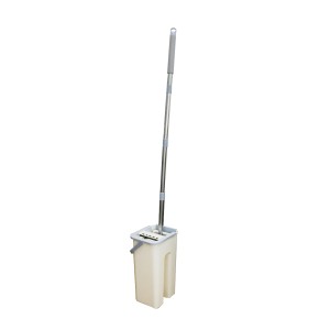 FLAT MOP DE PLÁSTICO COM ESFREGÃO E BALDE DE PLÁSTICO - 3039-BG