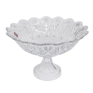 FRUTEIRA DE VIDRO COM PÉ 32 CM - 340722W