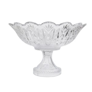 FRUTEIRA DE VIDRO COM PÉ 32 CM - 340722W