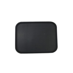 BANDEJA ANTIDERRAPANTE PRETA DE PLASTICO 33X47 CM - PTH1216-PT