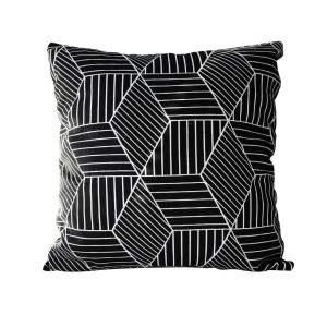 CAPA DE ALMOFADA ESTAMPA GEOMETRICA 100% POLIESTER 40X40CM - 2341-E