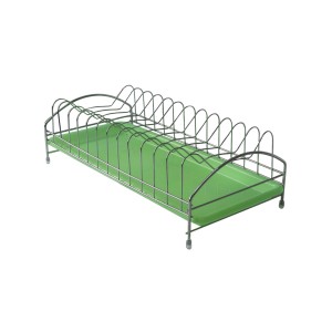 ESCORREDOR DE PRATOS DE FERRO E BANDEJA DE PLÁSTICO 2 PEÇAS - CA09515-VD