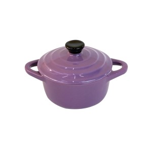  MINI PANELA DE CERÂMICA ROXO 12X8X4CM - 649541-RX