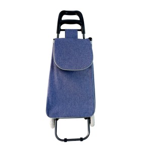 CARRINHO DE FEIRA DE POLIESTER AZUL CLARO - BAG15-AZ/CL