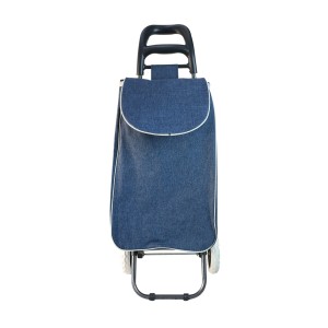CARRINHO DE FEIRA DE POLIESTER AZUL MARINHO - BAG15-AZ MA