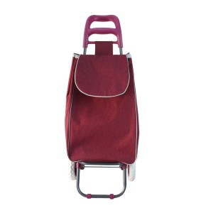CARRINHO DE FEIRA DE POLIESTER VINHO - BAG15-VN