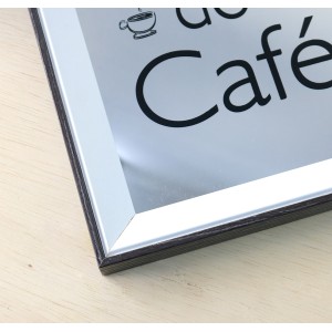 BANDEJA ESPELHADA DE MADEIRA 24X30CM CANTINHO CAFE - GDR0684A-MR