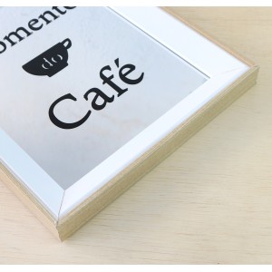 BANDEJA ESPELHADA DE MADEIRA 24X30CM MOMENTO CAFE - GDR0684D-BG