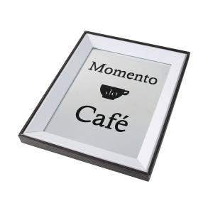 BANDEJA ESPELHADA DE MADEIRA 24X30CM MOMENTO CAFE - GDR0684D-MRR