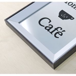 BANDEJA ESPELHADA DE MADEIRA 24X30CM MOMENTO CAFE - GDR0684D-MRR