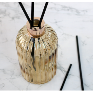 KIT DIFUSOR COM PORTA SABONETE LIQUIDO DE VIDRO 400ML-96144-AMBAR