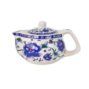 BULE CHALEIRA COM INFUSOR CERÂMICA  FLORAL 250 ML - BUL03B-B