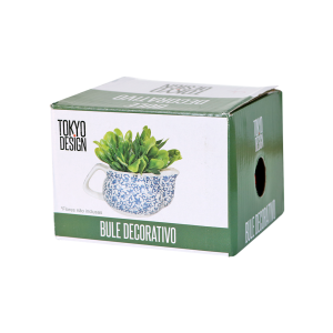 BULE CHALEIRA COM INFUSOR CERÂMICA  FLORAL 250 ML - BUL03B-F