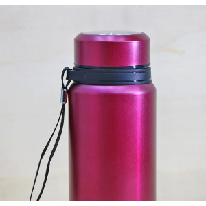 GARRAFA ISOTÉRMICA COM ALÇA 650ML AÇO INOX VINHO - LC1709-VN