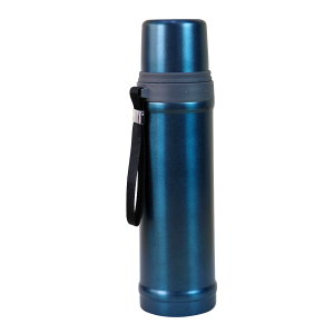 GARRAFA INOX  ISOTÉRMICA COM ACIONAMENTO CLICK 650ML AZUL - LC1720-AZ