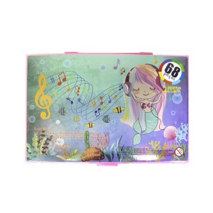 ESTOJO ESCOLAR 68 PECAS SEREIA COM FONE  - MT68-SEREIA FONE