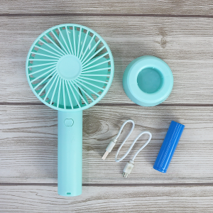 MINI VENTILADOR PORTÁTIL  RECARREGAVEL DE MÃO MESA USB LED - A841-TI